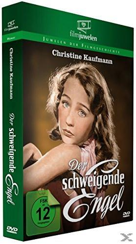 DVD-Hülle mit Foto einer jungen Frau, Titel 'Der Schweigende Engel'.