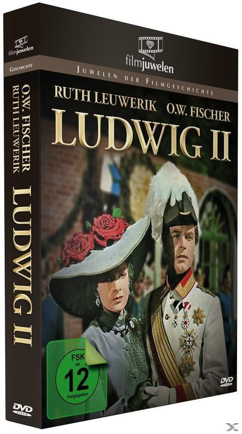 DVD-Box des Films "Ludwig II". Es zeigt einen Mann und eine Frau. Der Mann trägt eine Militäruniform.