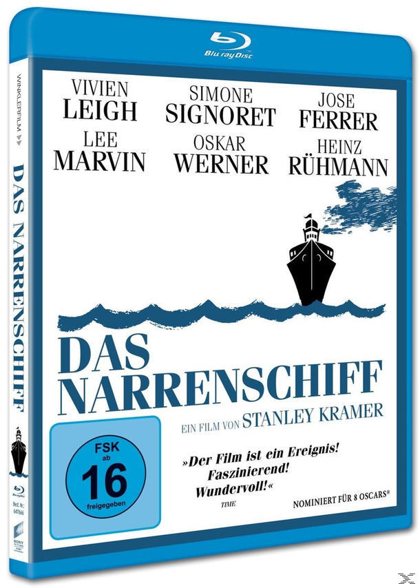 Blu-ray-Cover für 'Das Narrenschiff'. Filmtitel, Credits und Bewertung sind sichtbar.