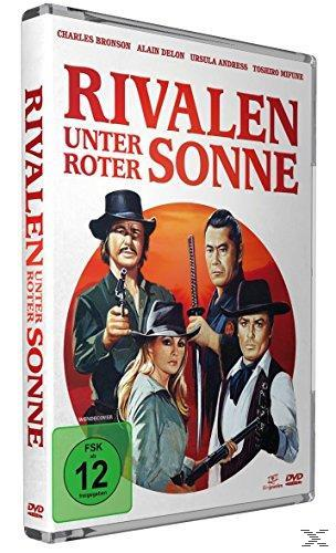 DVD-Cover mit vier Männern mit Hüten, die Waffen halten. Der Titel ist in rotem Text.