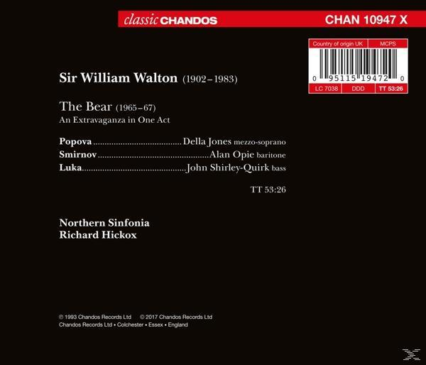 Jones/Opie/Hickox/Northern Sinfonia - The Bear  - (CD)