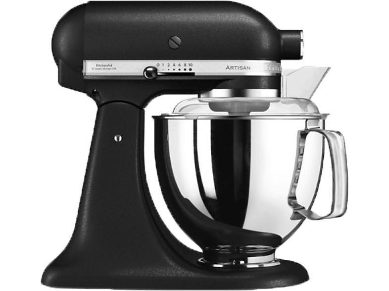 KITCHEN AID Artisan Robotgép, Matt Fekete KA5KSM175EBK 4,83 Liter, 300W