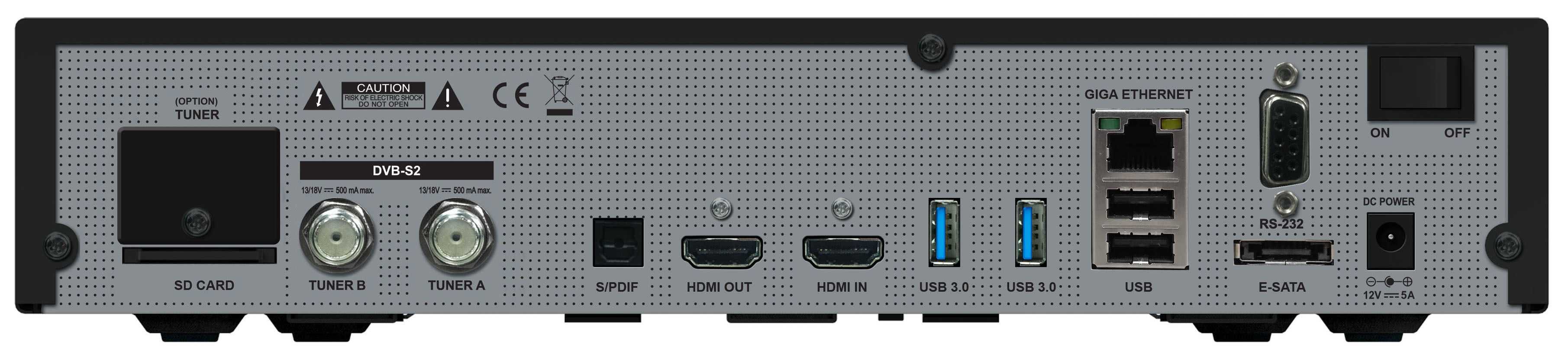 GIGABLUE UHD Quad 4K  Sat-Receiver (HDTV, PVR-Funktion, DVB-S2, Schwarz)