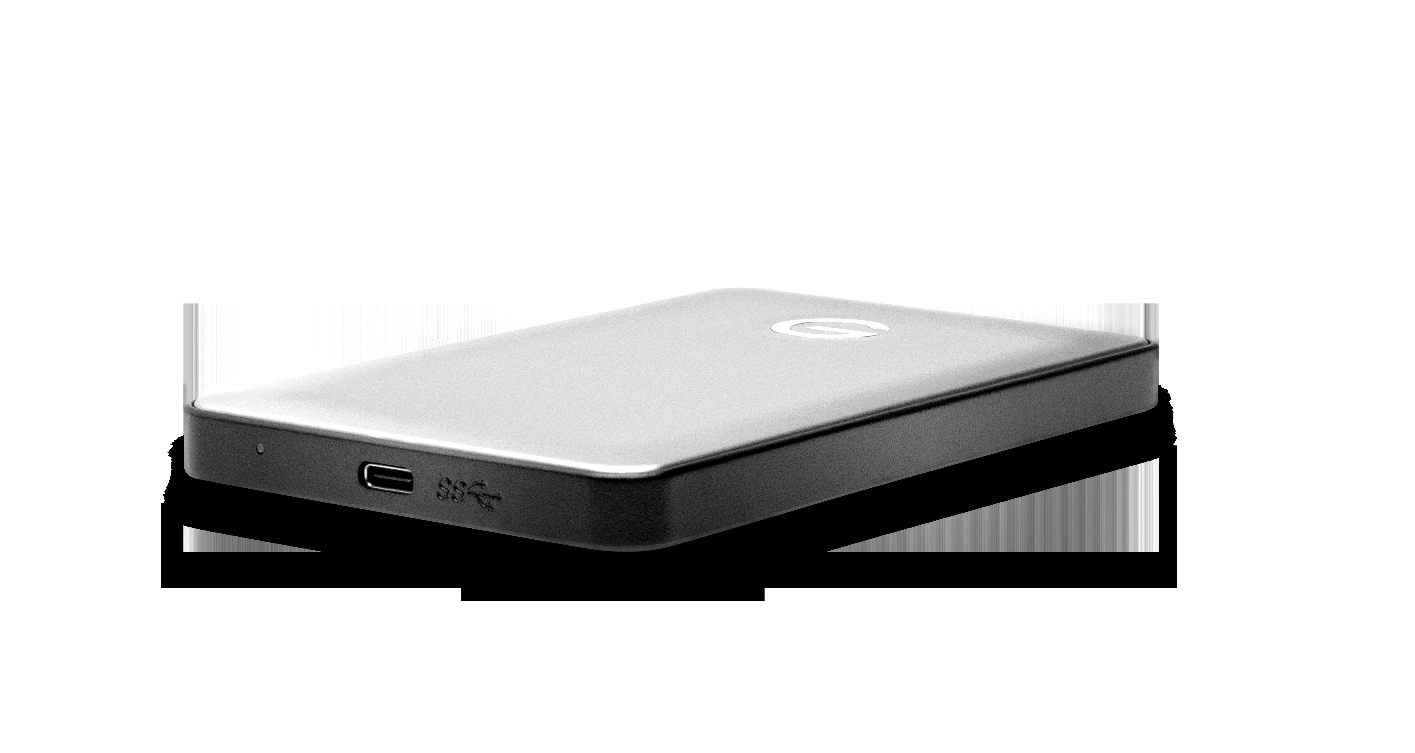 G-TECHNOLOGY G-Drive mobile USB-C Festplatte, 1 TB HDD, 2,5 Zoll, extern, Silber