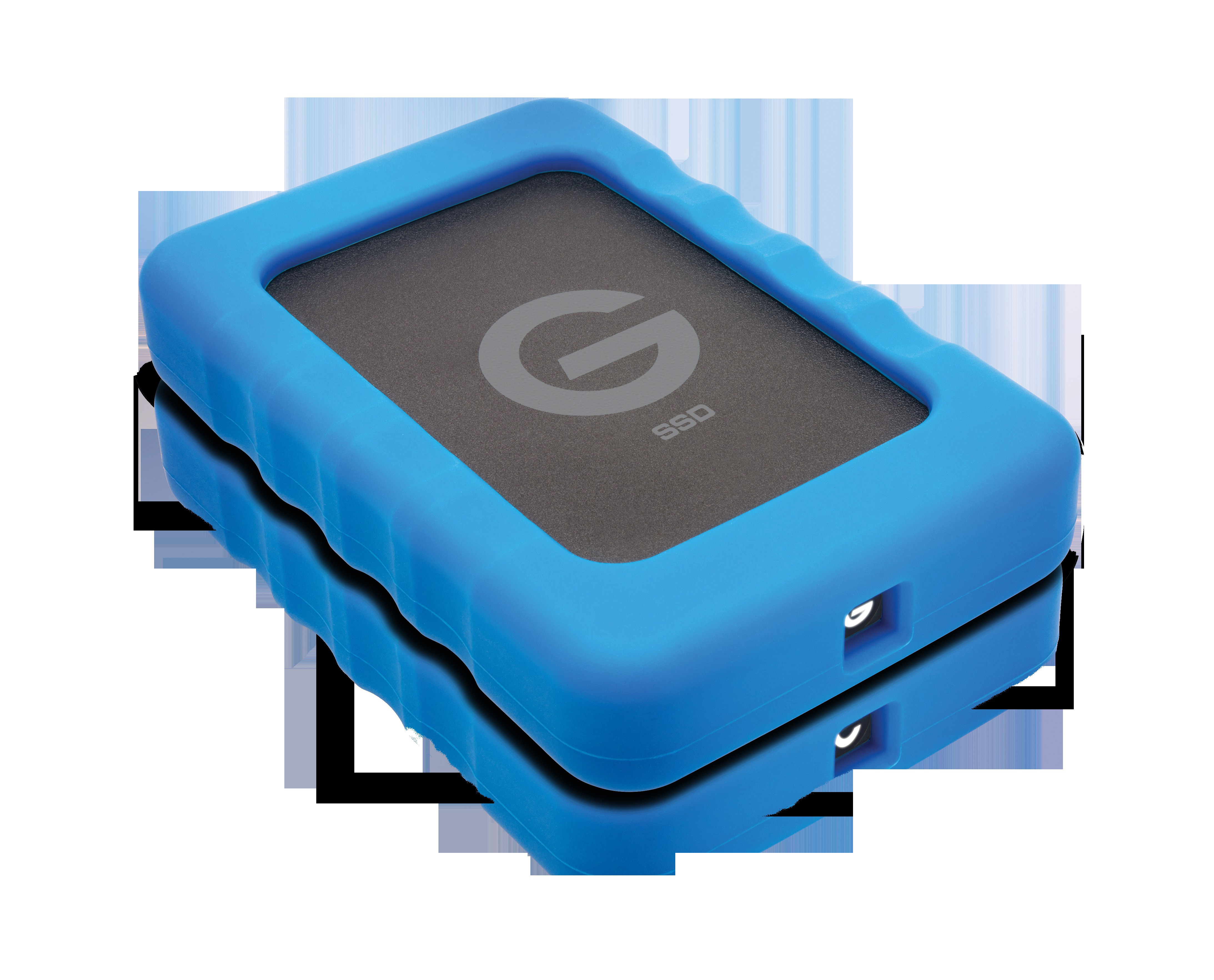 G-TECHNOLOGY G-Drive ev RaW Festplatte, 1 TB SSD, 2,5 Zoll, extern, Schwarz/Blau