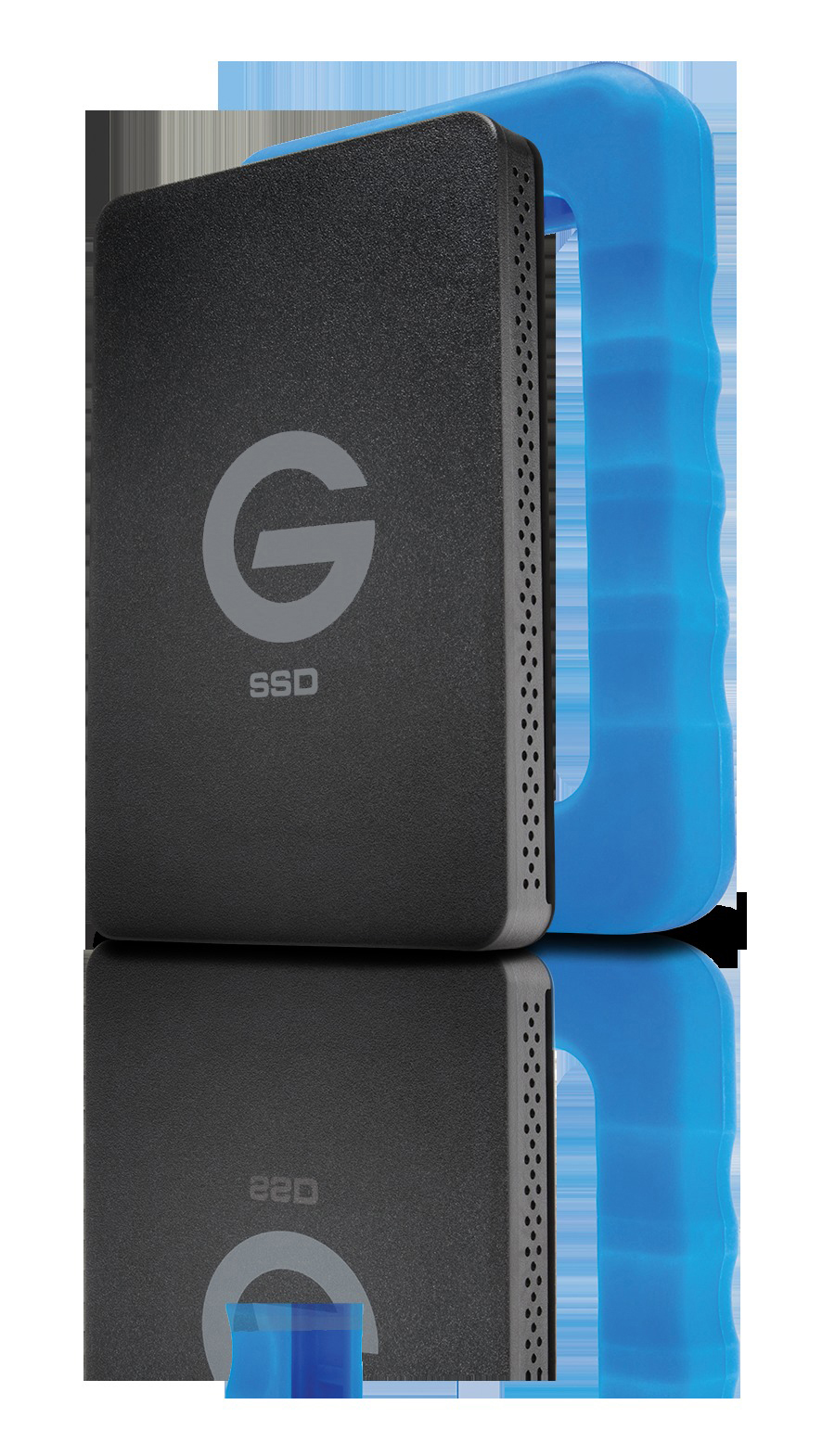 G-TECHNOLOGY G-Drive ev RaW Festplatte, 1 TB SSD, 2,5 Zoll, extern, Schwarz/Blau