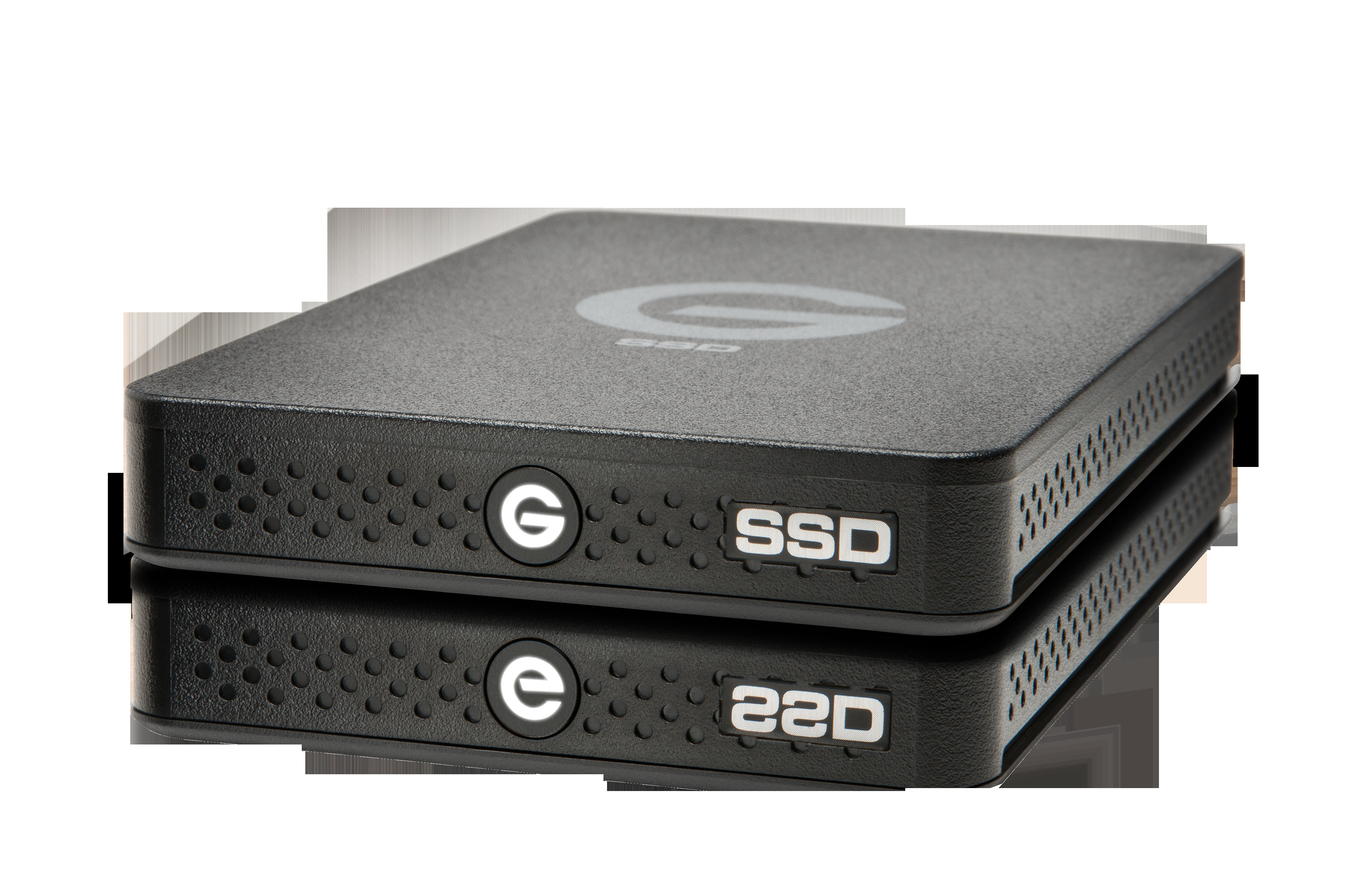 G-TECHNOLOGY G-Drive ev RaW Festplatte, extern, 2,5 TB Zoll, Schwarz/Blau 1 SSD