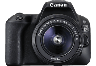 CANON CANON EOS 200D + Canon EF-S 18-55mm f/4-5.6 IS STM - Fotocamera reflex - 24.2 MP - Argento - Fotocamera reflex 