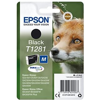 EPSON T1281 Singlepack Zwart DURABrite Ultra Ink