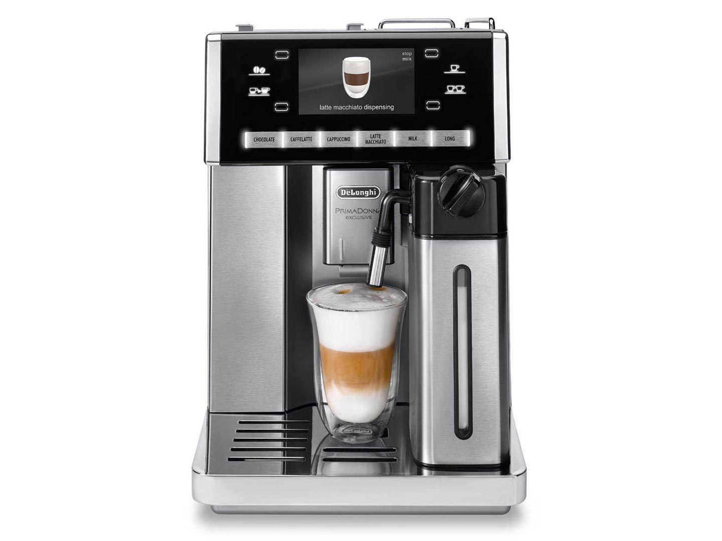 DELONGHI Prima Donna Exclusive ESAM 6900  Kaffeevollautomat Silber