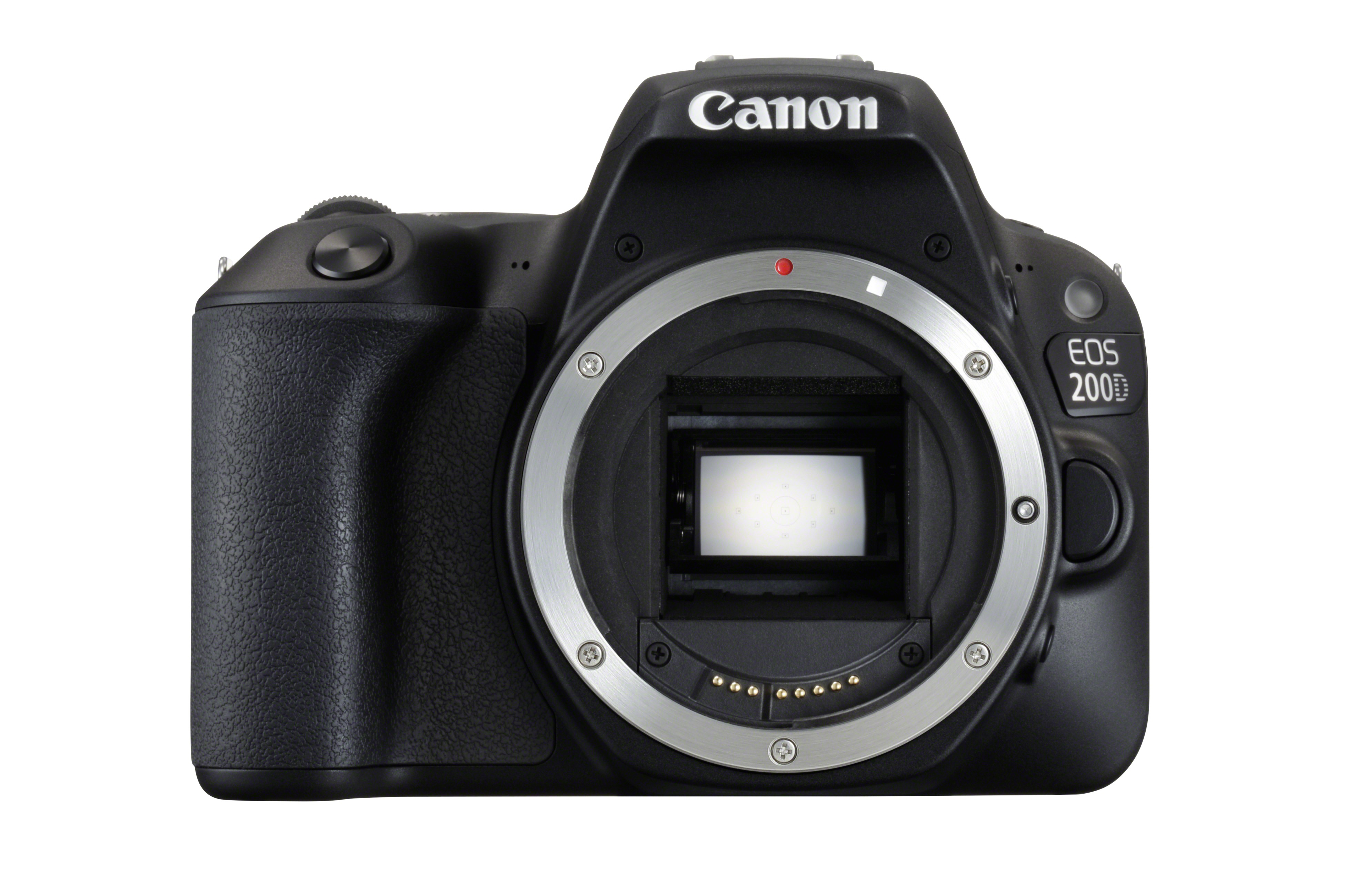 CANON EOS 200D Kit Spiegelreflexkamera, 24,2 Megapixel, 18-55 mm, 75-300 mm Objektiv (EF-S, EF), Touchscreen Display, WLAN, Schwarz