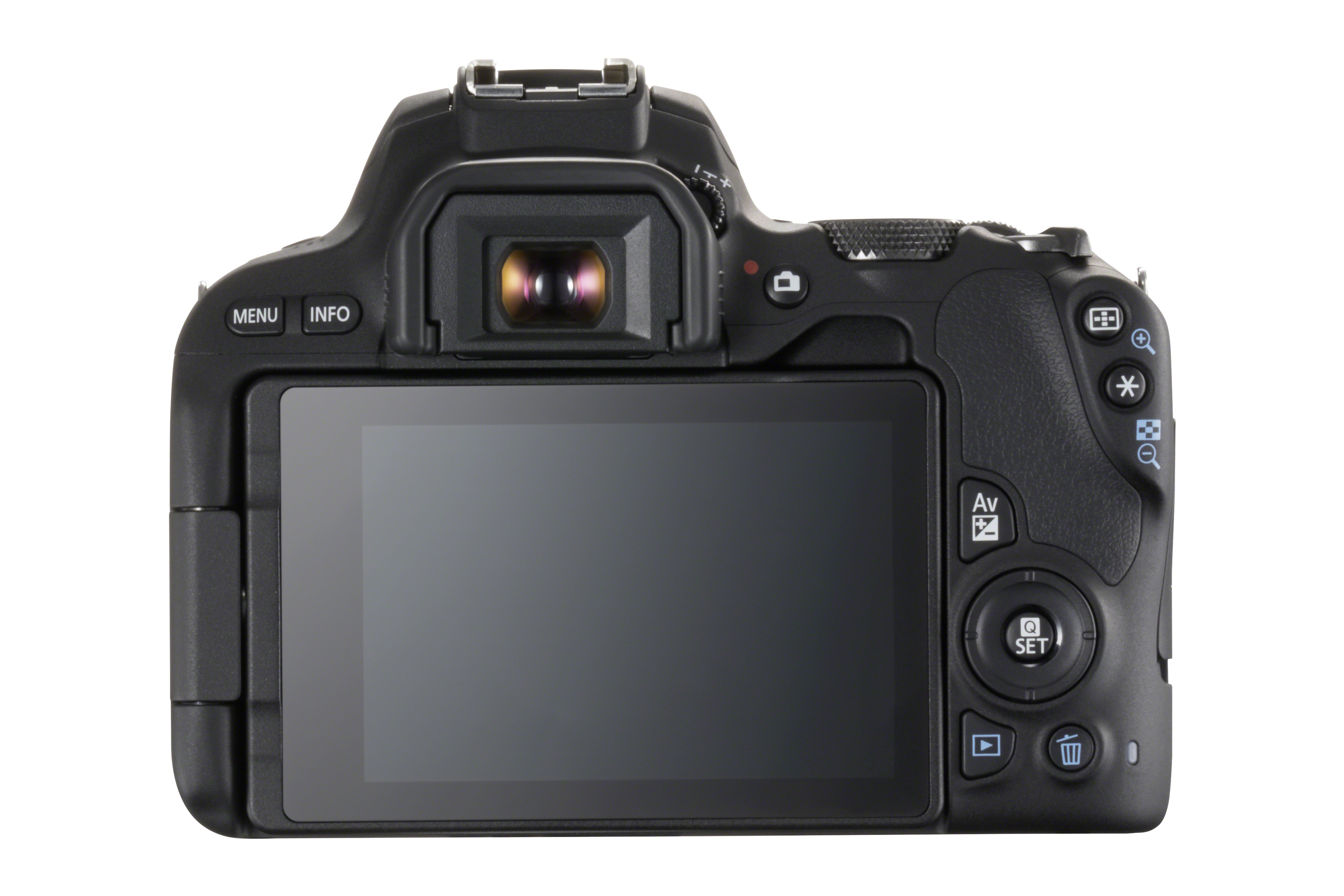 CANON EOS 200D Kit Spiegelreflexkamera, 24,2 Megapixel, 18-55 mm, 75-300 mm Objektiv (EF-S, EF), Touchscreen Display, WLAN, Schwarz