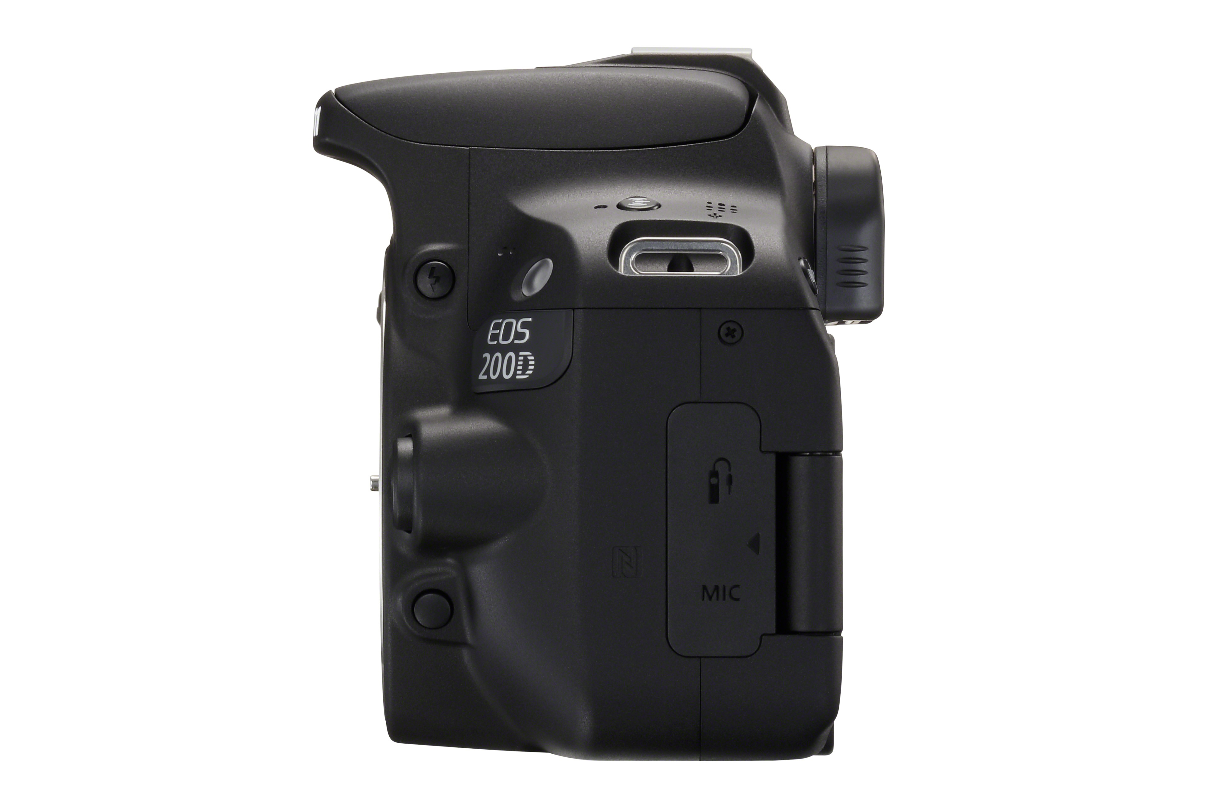 CANON EOS 200D Kit Spiegelreflexkamera, 24,2 Megapixel, 18-55 mm, 75-300 mm Objektiv (EF-S, EF), Touchscreen Display, WLAN, Schwarz