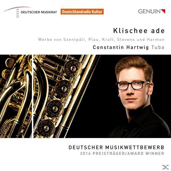 Albumcover. Mann mit Brille und Tuba. Deutscher Text: Deutscher Musikwettbewerb 2016 Preis.