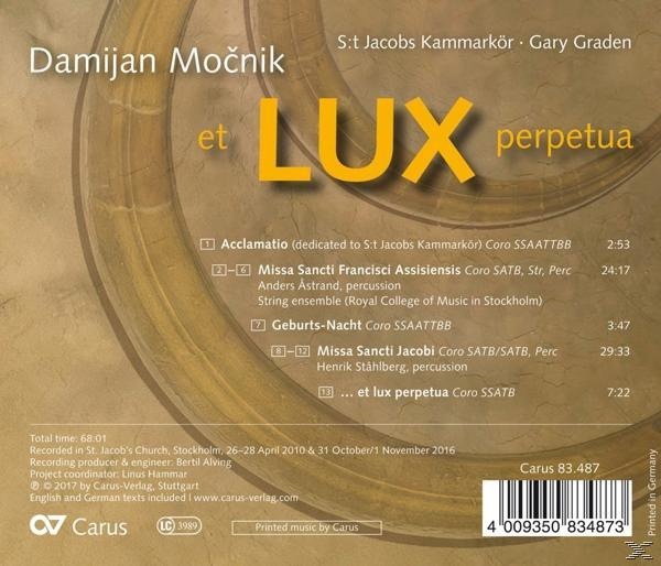 Gary/s:t Jacobs Kammarkör Graden - Et Lux perpetua  - (CD)