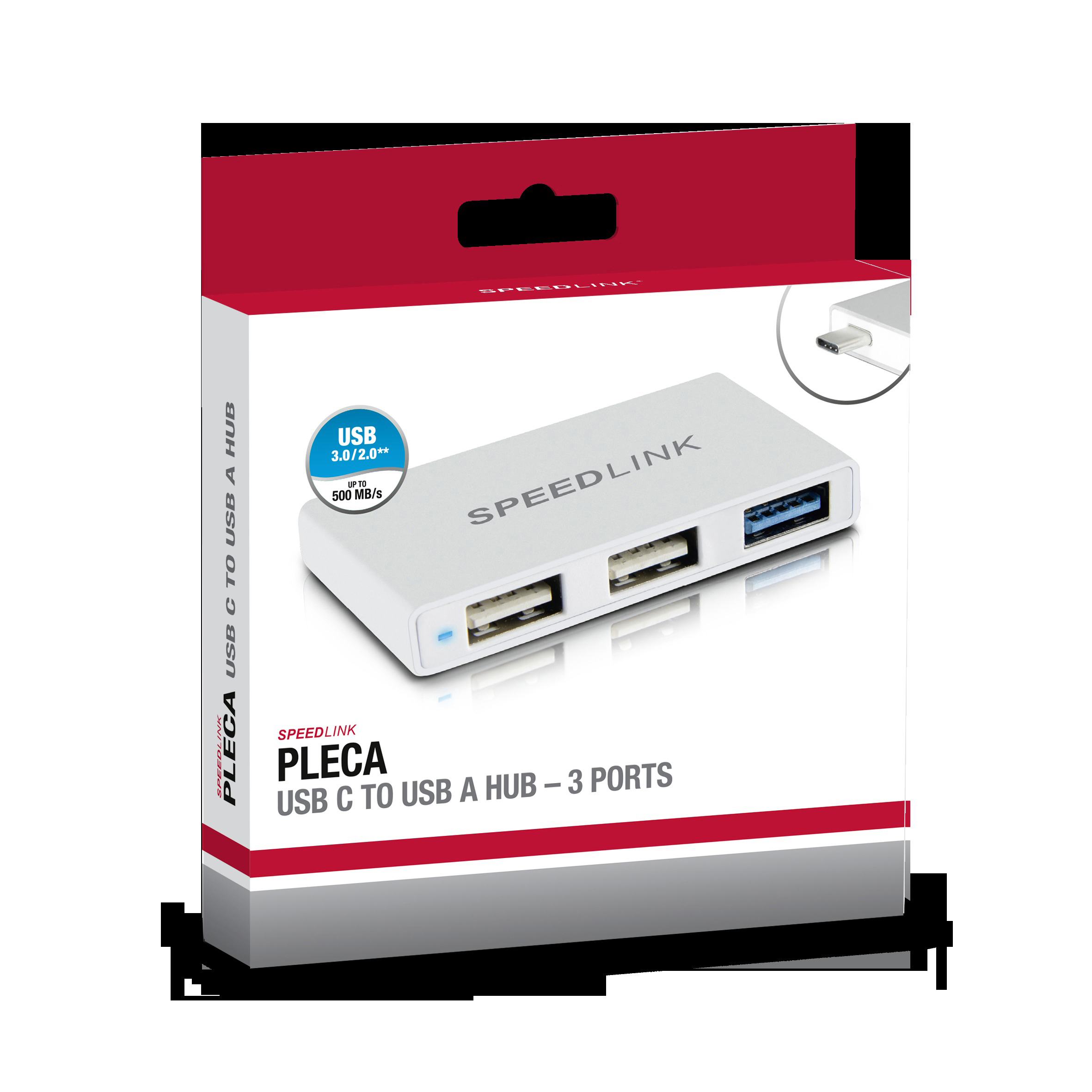SPEEDLINK PLECA, USB Port, Silber