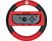 HORI Deluxe Wheel Attachment - Volant pour Nintendo Switch (Rouge/Noir)