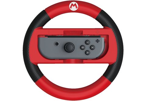 HORI Deluxe Wheel Attachment (Mario), Lenkrad für Nintendo Switch, Rot/ Schwarz Nintendo Switch Zubehör