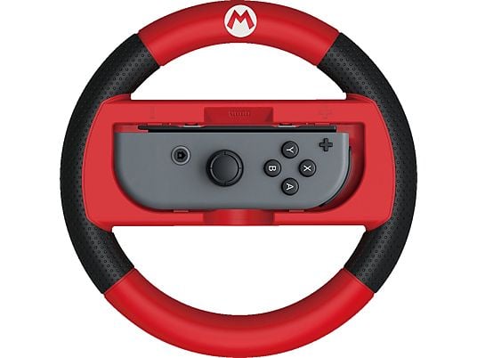 HORI Deluxe Wheel Attachment - Volante per Nintendo Switch (Rosso/Nero)