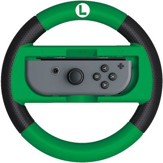 HORI Deluxe Wheel Attachment - Volant pour Nintendo Switch (Vert/noir)