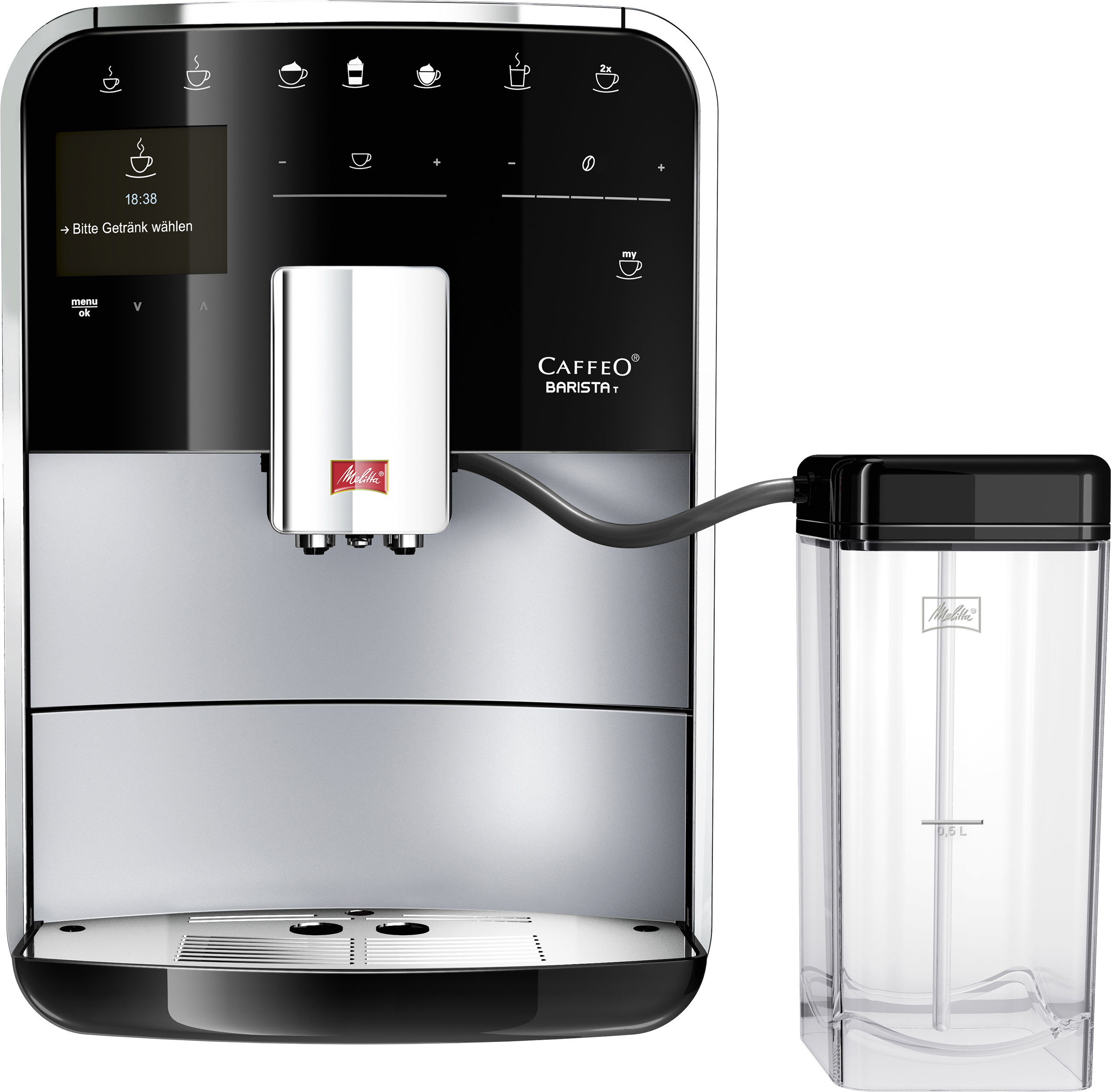 MELITTA F 730-101 Caffeo Barista T Kaffeevollautomat Silber