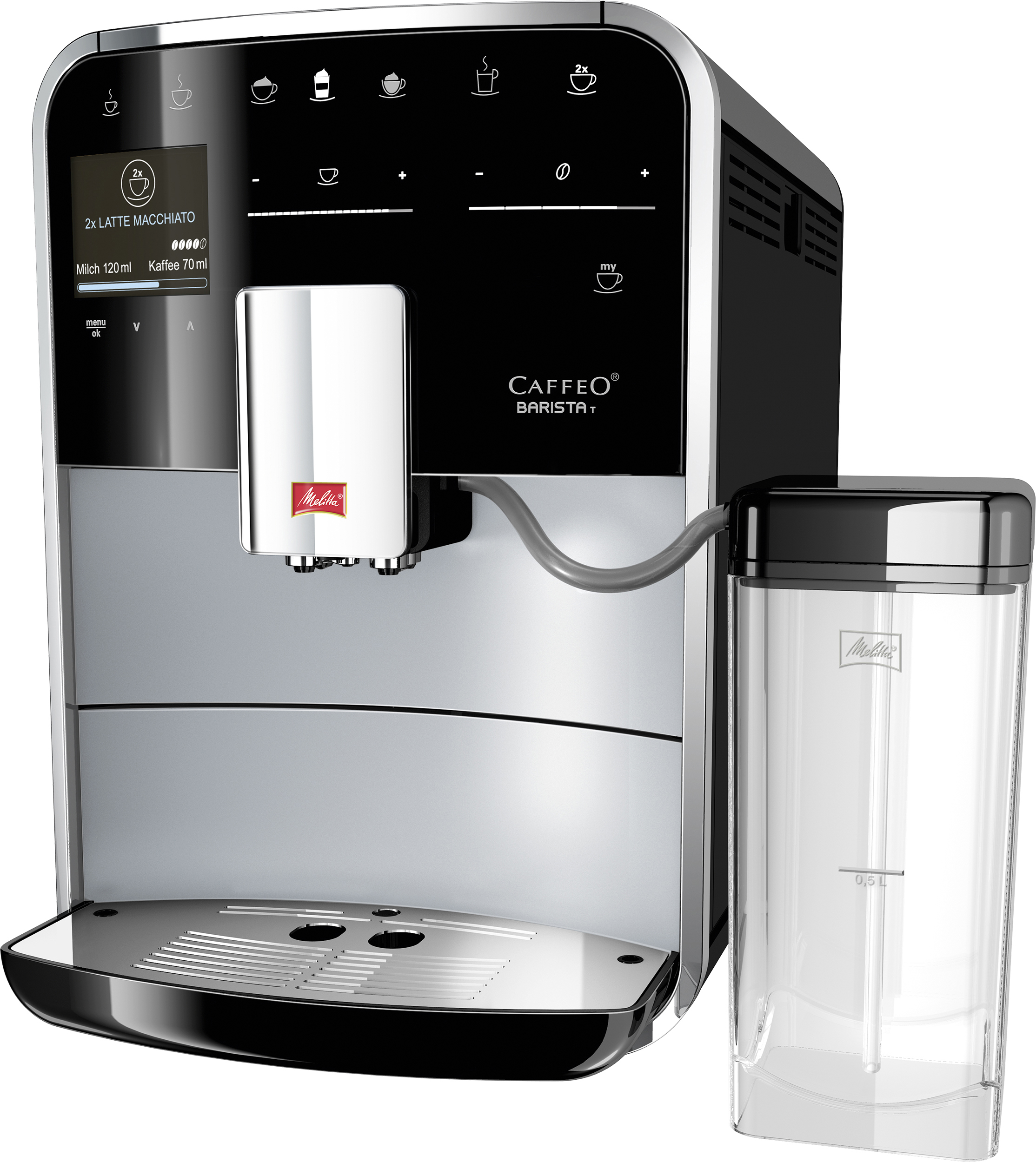MELITTA F 730-101 Caffeo Barista T Kaffeevollautomat Silber