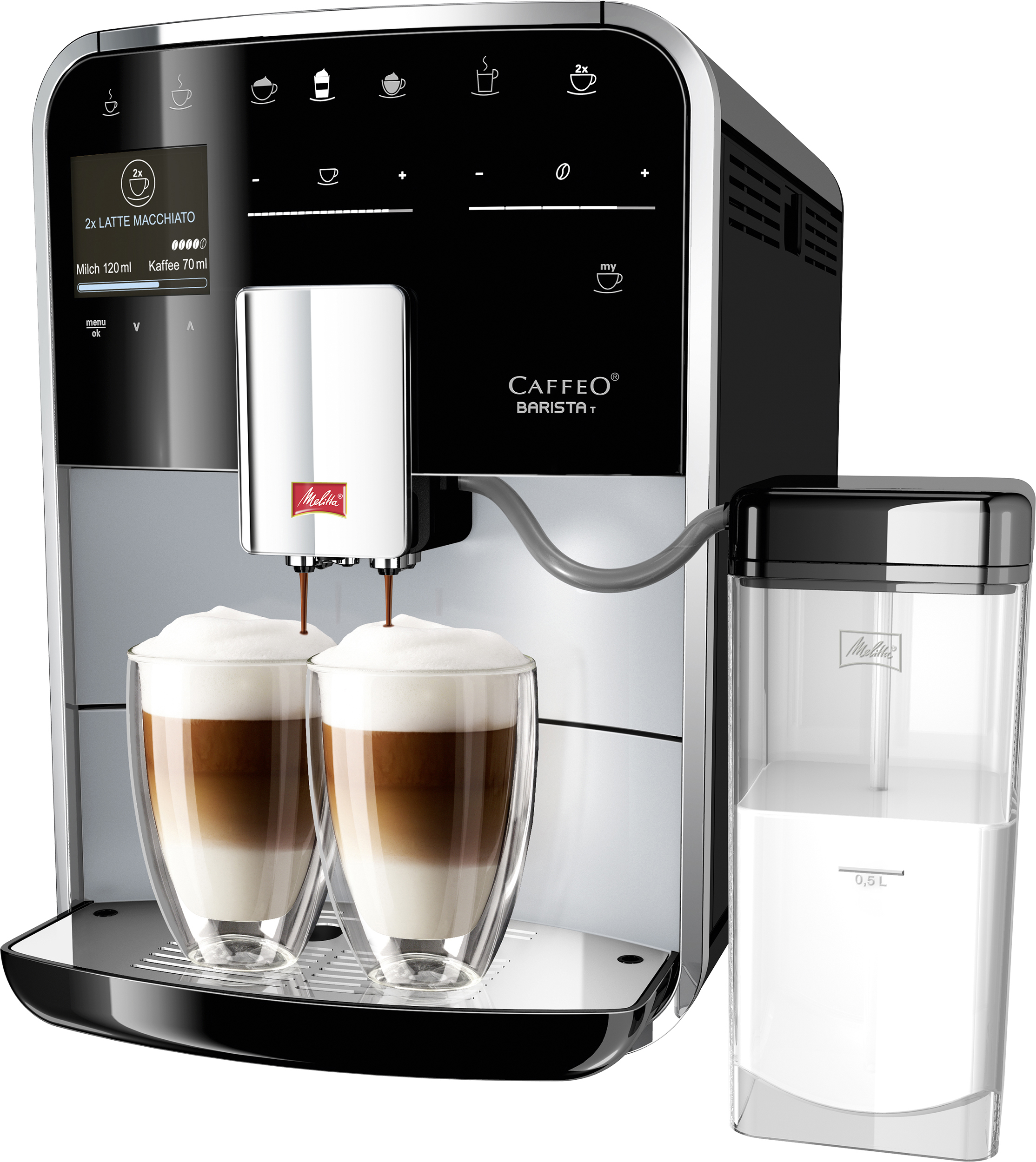 MELITTA F 730-101 Caffeo Barista T Kaffeevollautomat Silber