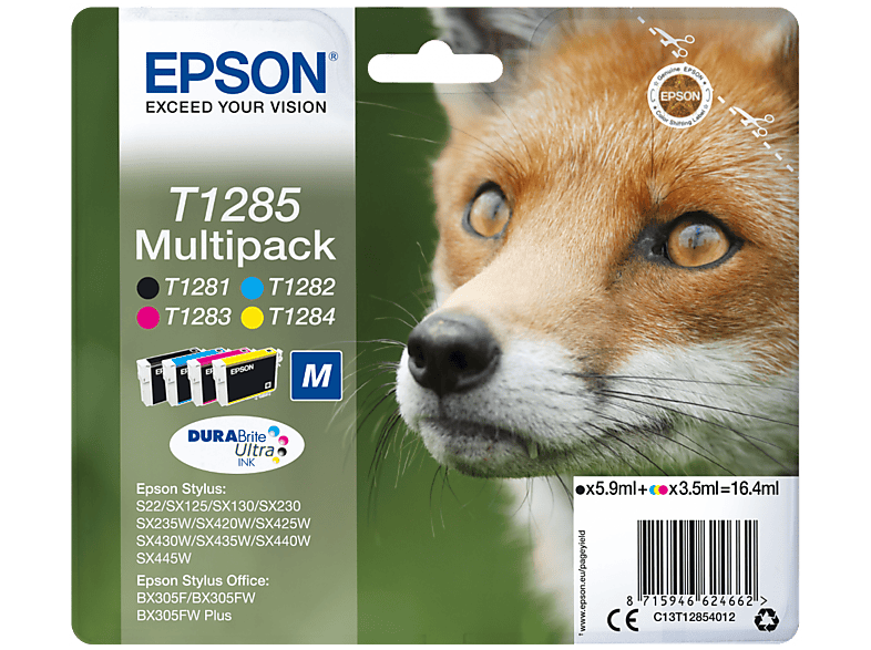 Epson T1285 Ink Cartridge Multipack