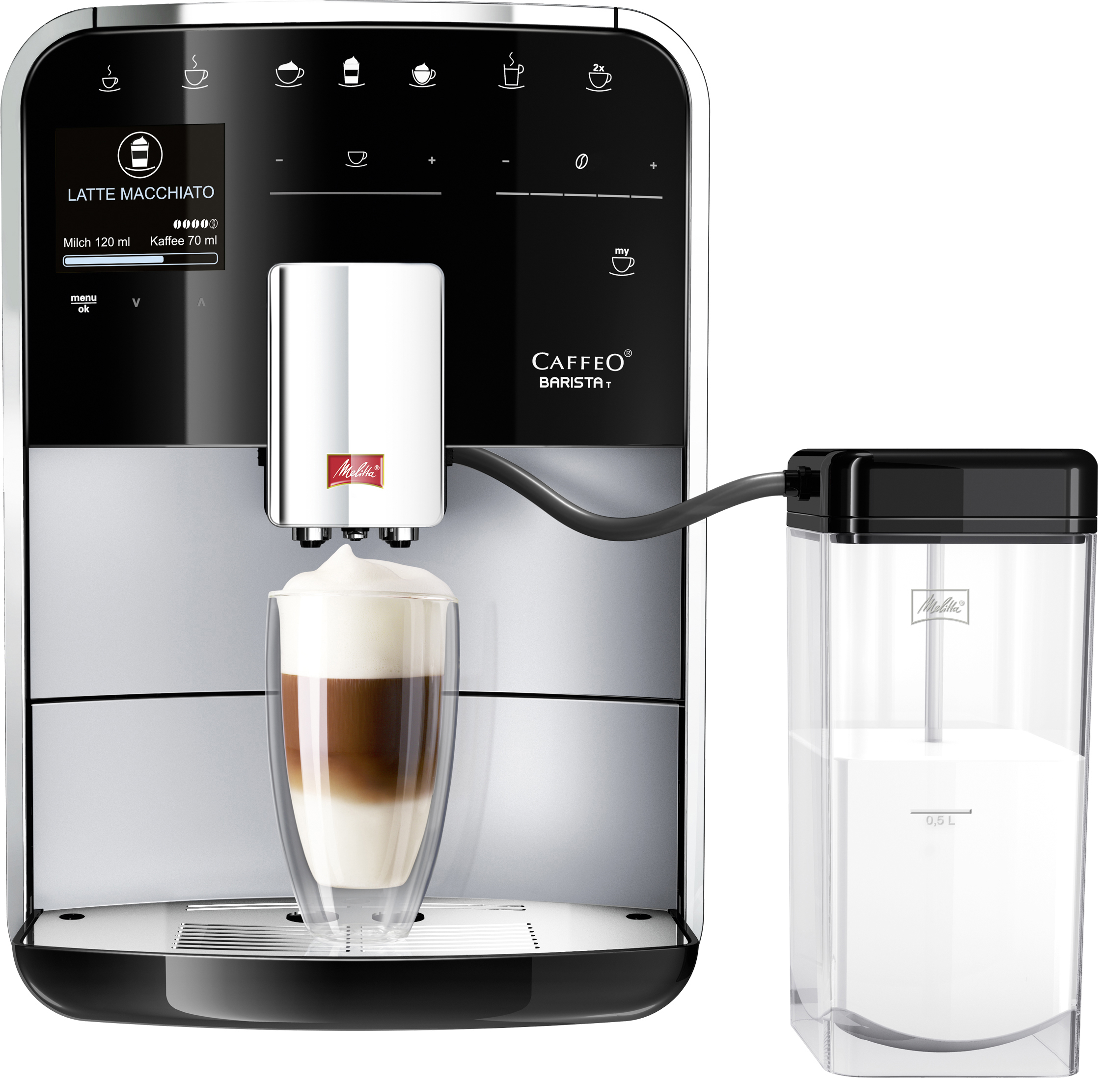 MELITTA F 730-101 Caffeo Barista T Kaffeevollautomat Silber