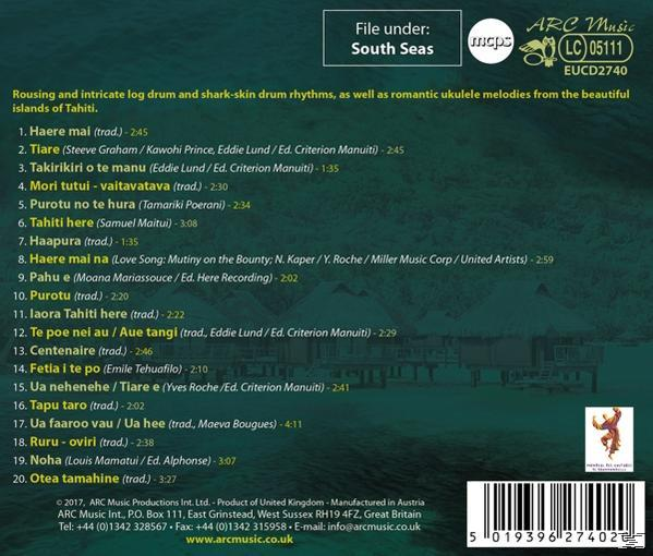 Tahiti Here - MUSIC FROM THE SOUTH PACIFIC  - (CD)
