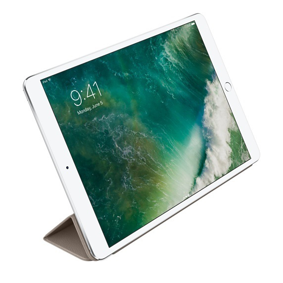 APPLE Leder Smart Cover, Bookcover, Apple, iPad Pro 10.5, Taupe