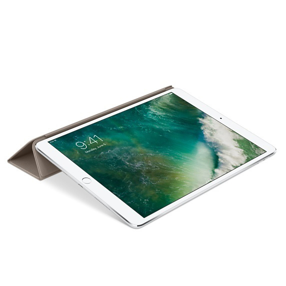 APPLE Leder Smart Cover, Bookcover, Apple, iPad Pro 10.5, Taupe
