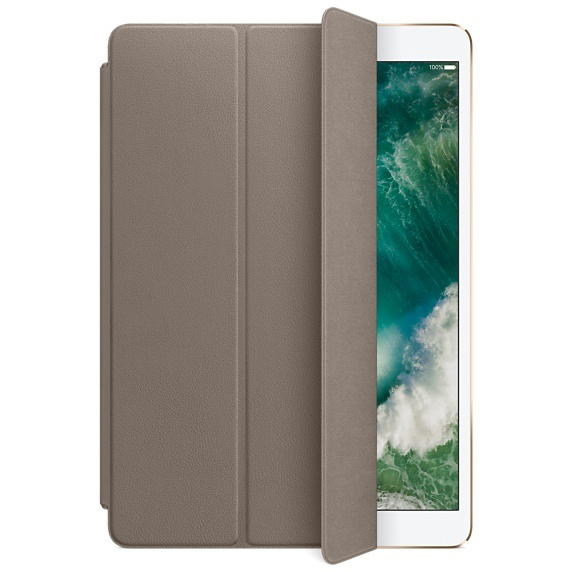 APPLE Leder Smart Cover, Bookcover, Apple, iPad Pro 10.5, Taupe