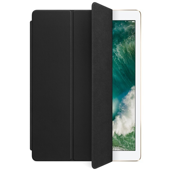 APPLE Leder iPad Cover, Bookcover, Smart Pro 12.9, Apple, Anthrazit