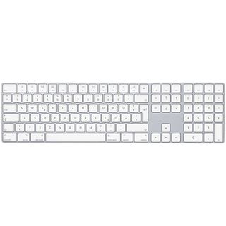 APPLE MQ052D/A Magic Keyboard mit Ziffernblock D, Tastatur, Scissor, kabellos, Silber