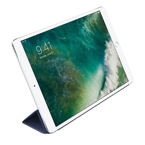 APPLE Leder Smart Cover, Bookcover, Apple, iPad Pro, Mitternachtsblau