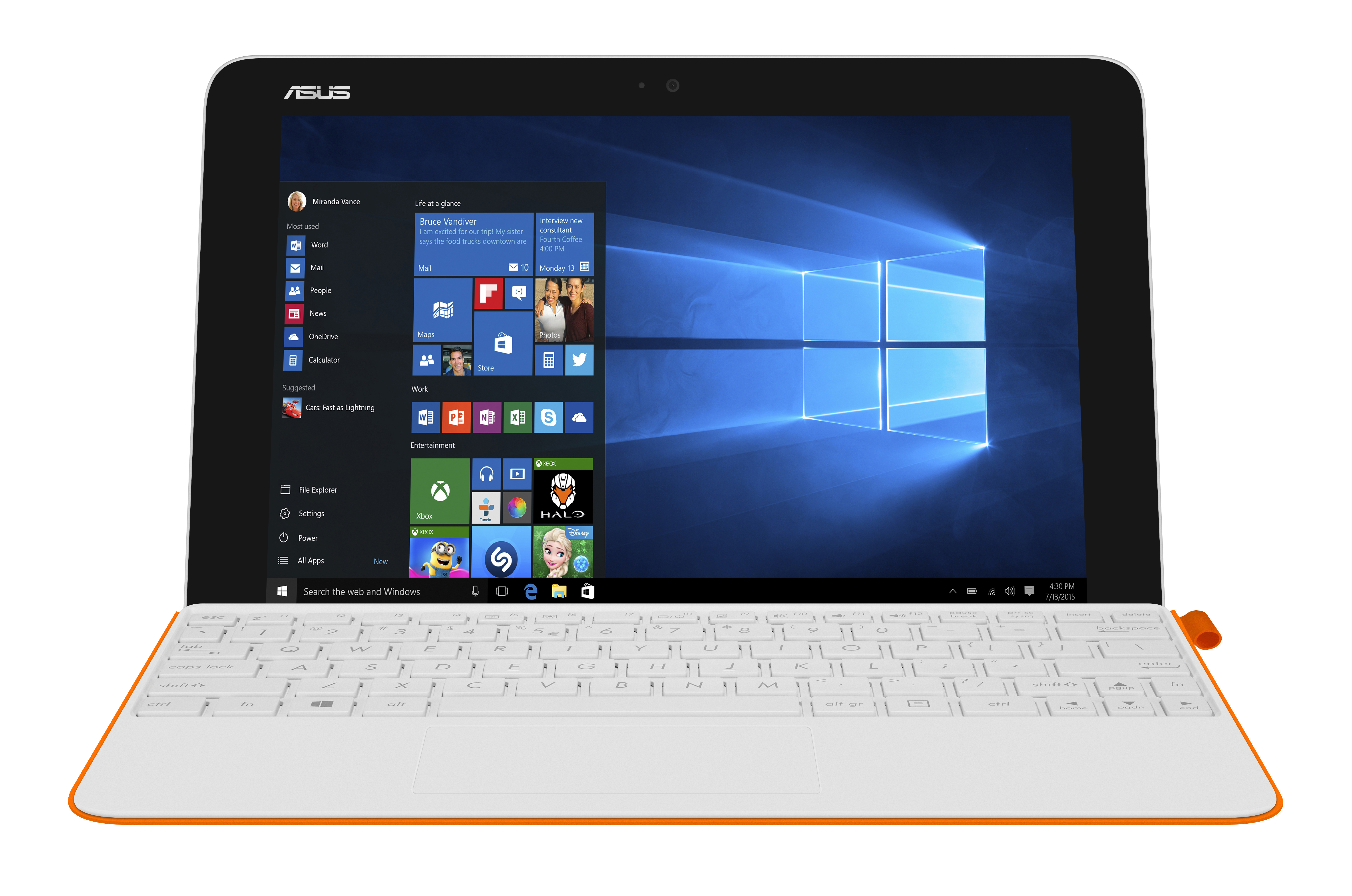 ASUS T102HA-GR042T - 10,1 Zoll - Intel® Atom® x5-Z8350 - 4 GB - 64 GB - Intel® HD Graphics - Windows 10 Home (64 Bit)