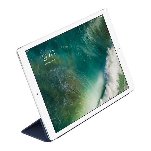 APPLE Leder Smart Cover, Bookcover, Apple, iPad Pro 12.9, Mitternachtsblau