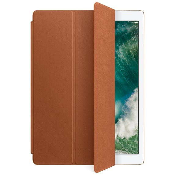 APPLE Leder Smart Cover, Bookcover, Apple, iPad Pro 12.9, Sattelbraun