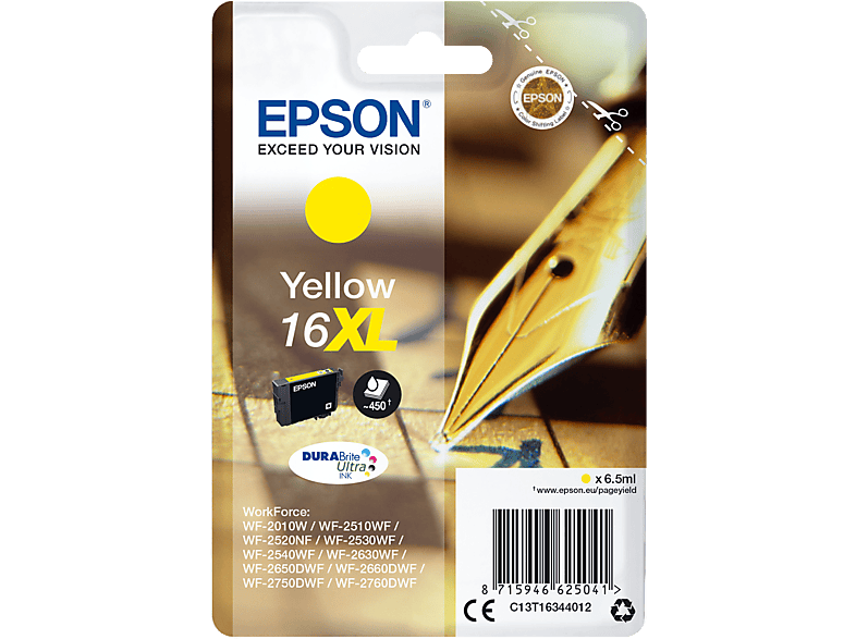 EPSON 16XL DURABrite Ultra Ink Geel (C13T16344022)