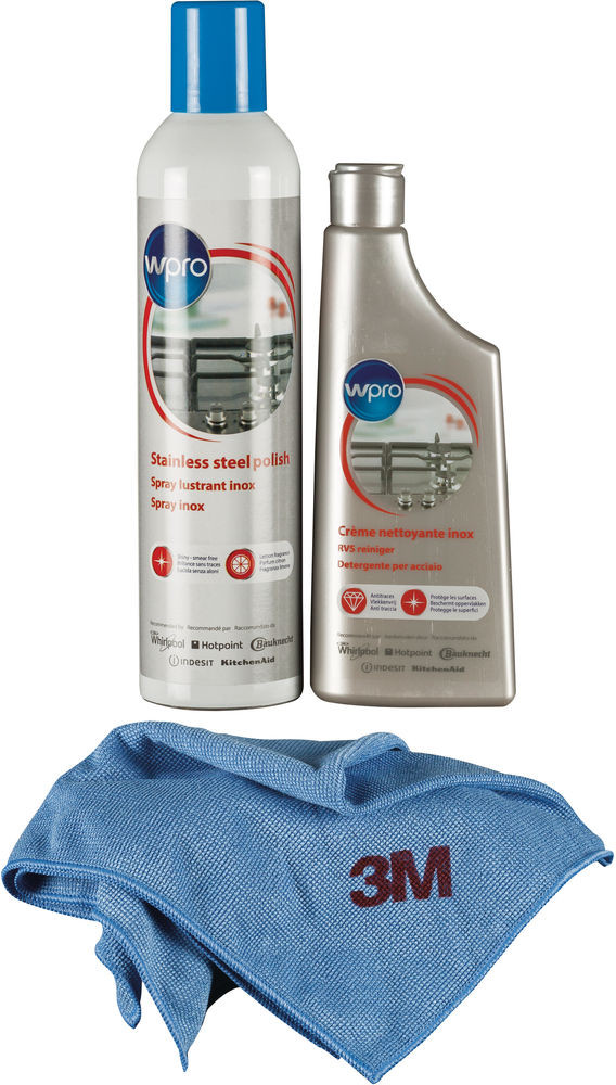 WPRO Kit de nettoyage pour inox (INX115)
