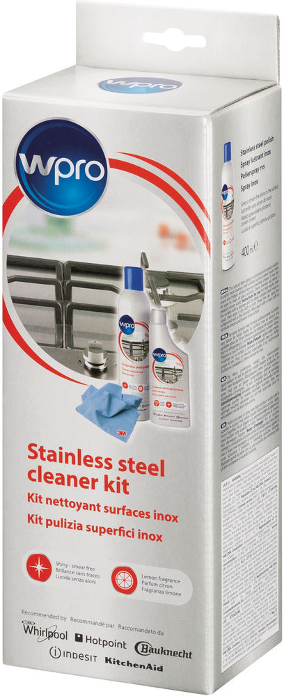 WPRO Kit de nettoyage pour inox (INX115)