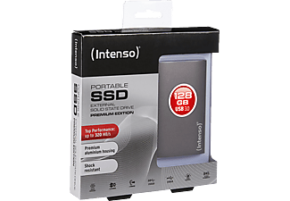 INTENSO Premium Edition - Externe Festplatte SSD (SSD, 128 GB, Anthrazit)