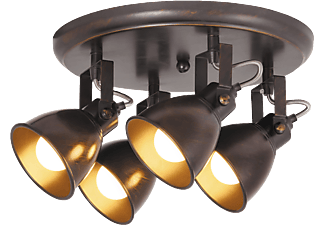 RÁBALUX 5965 Vivienne, indusztriális stílusú szpot lámpa E14 4x MAX 40W antik barna