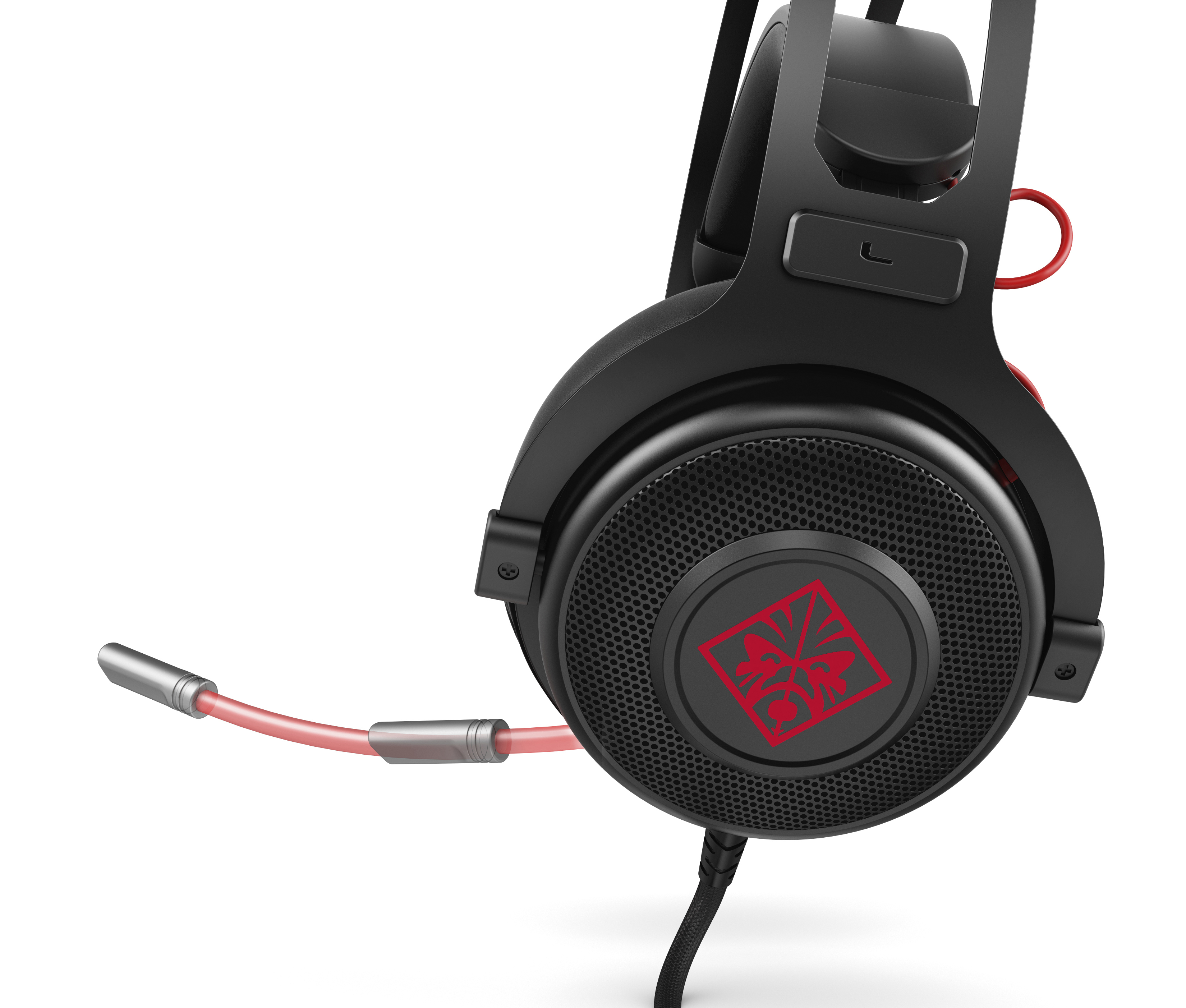 HP Omen 800 , Over-ear Gaming Headset Schwarz/Rot