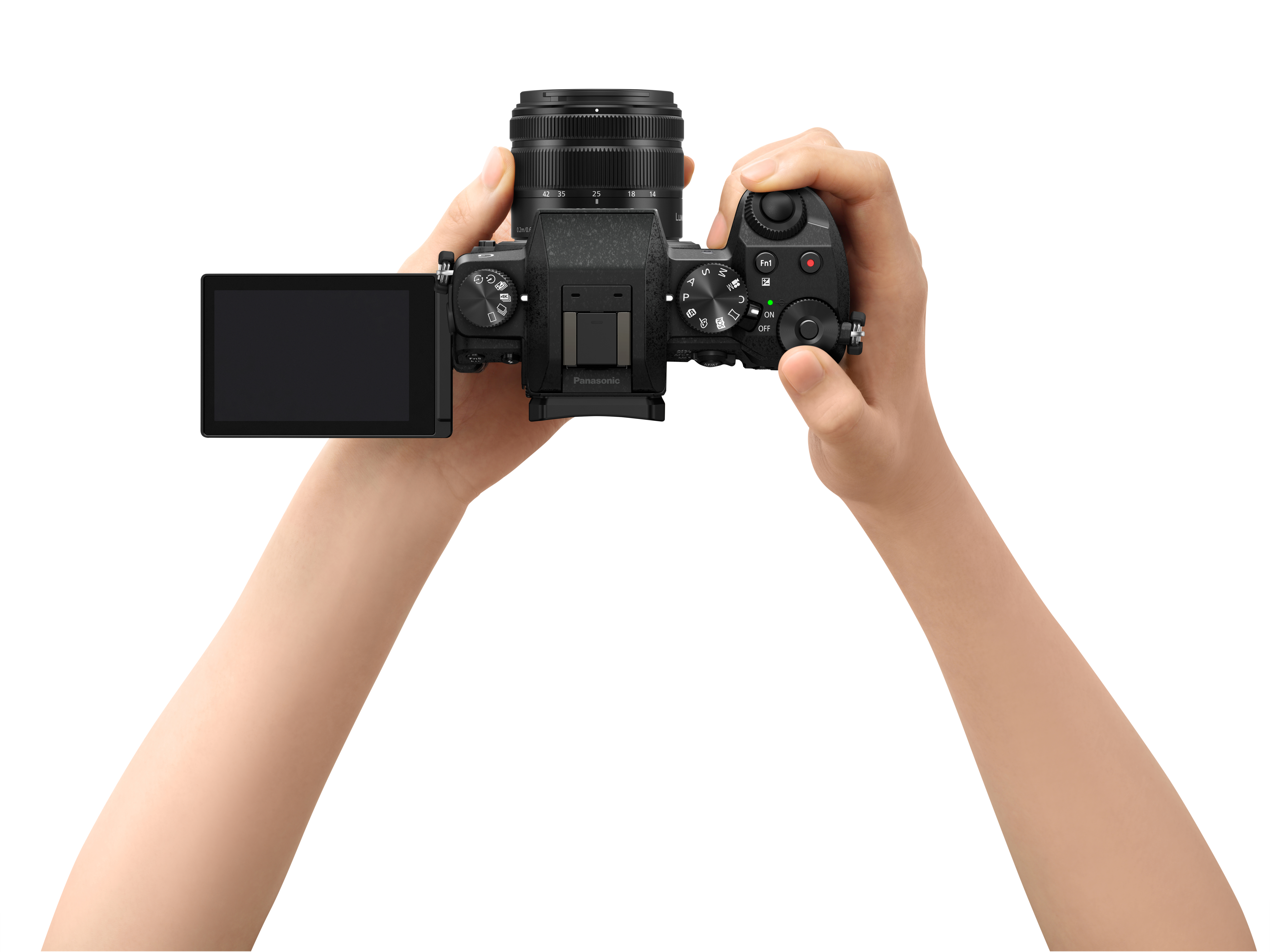 Systemkamera Display Touchscreen, Lumix mit mm, 12-60 DMC-G70M Objektiv 7,5 PANASONIC cm WLAN