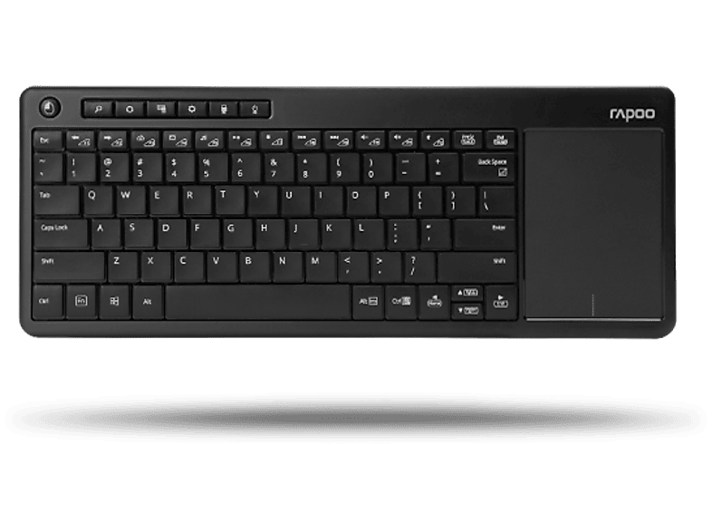 RAPOO K2600 Draadloos Toetsenbord met Touchpad Zwart MediaMarkt
