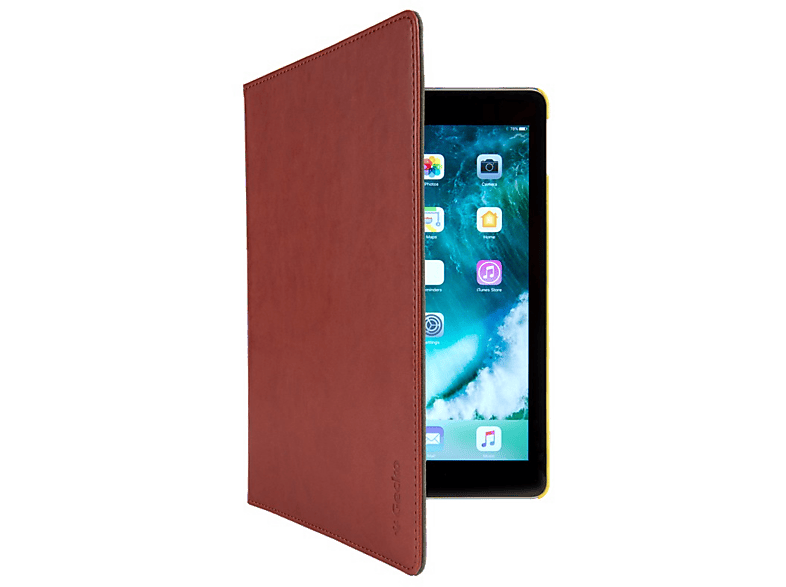 GECKO Bookcover Easy-Click Apple iPad 2017 Bruin/geel (V10T44C39)