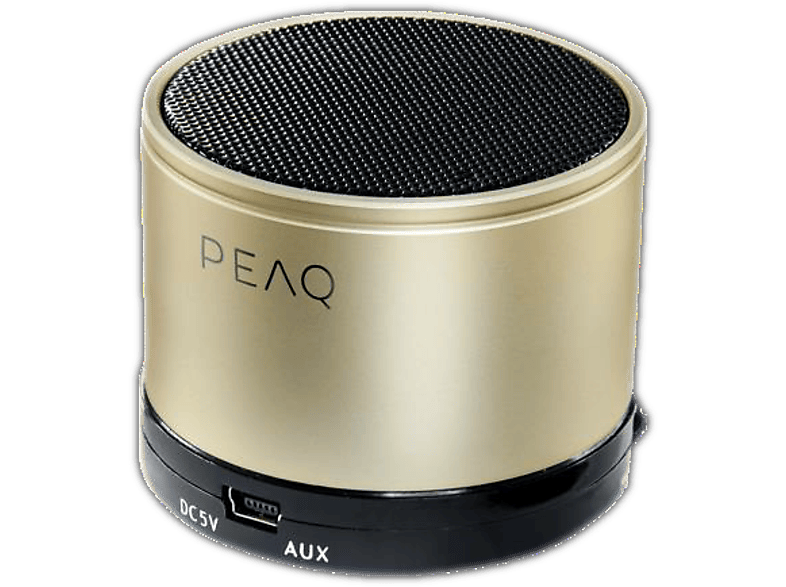 PEAQ Draagbare luidspreker Bluetooth Goud (PPA11BT-GD)