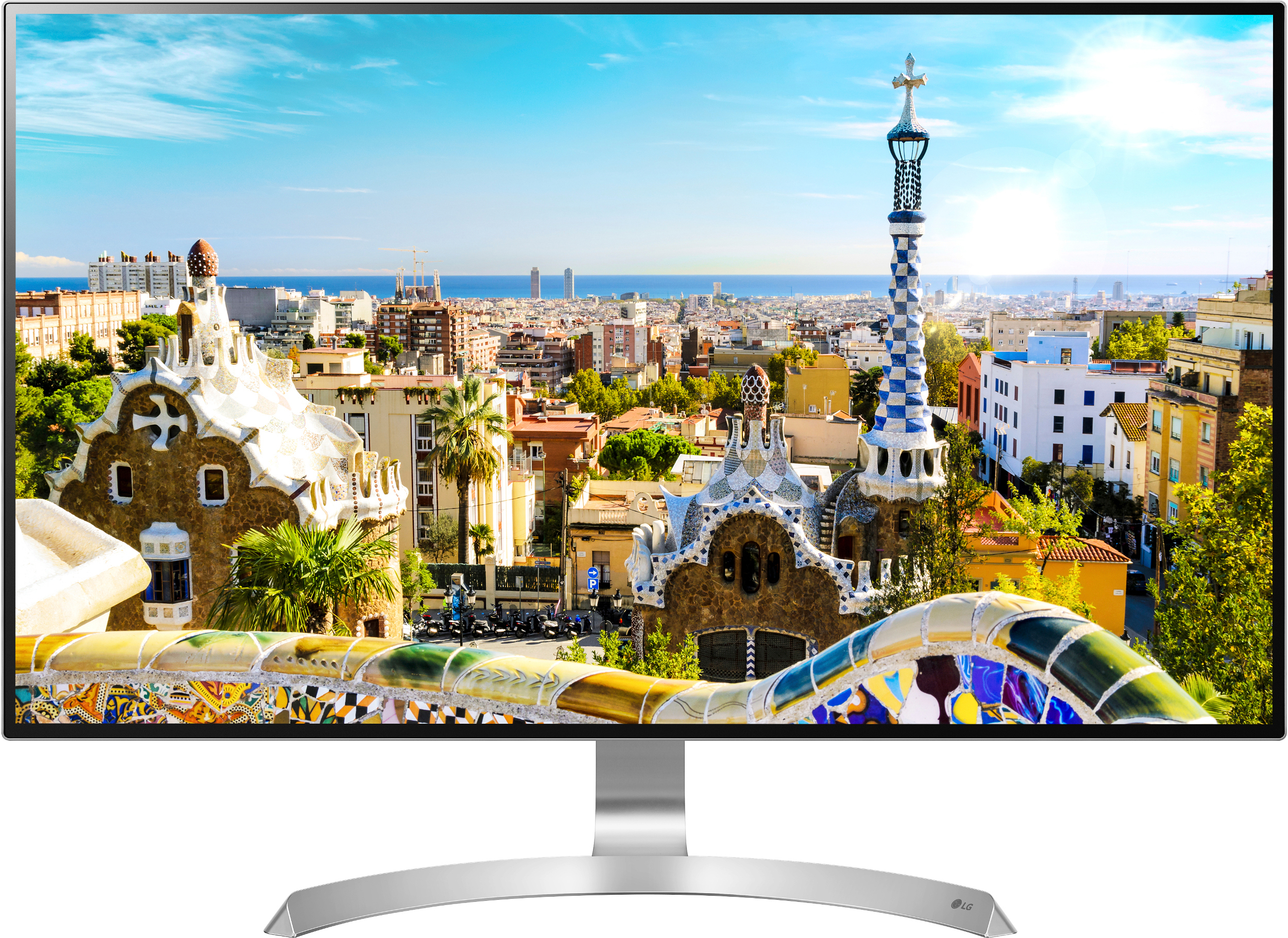 LG ELECTRONICS Monitor 32UD99-W, 31.5 Zoll, weiß 31,5 Zoll Monitor, UHD 4K, 5 ms Reaktionszeit, 350 cd/m², 60 Hz, Weiß